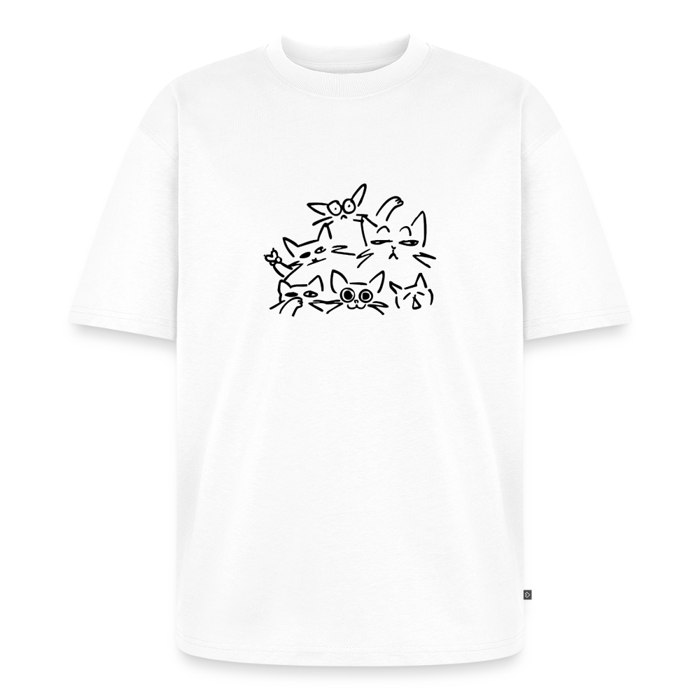 Cat Squad – Katzen T-Shirt (Unisex) - Weiß