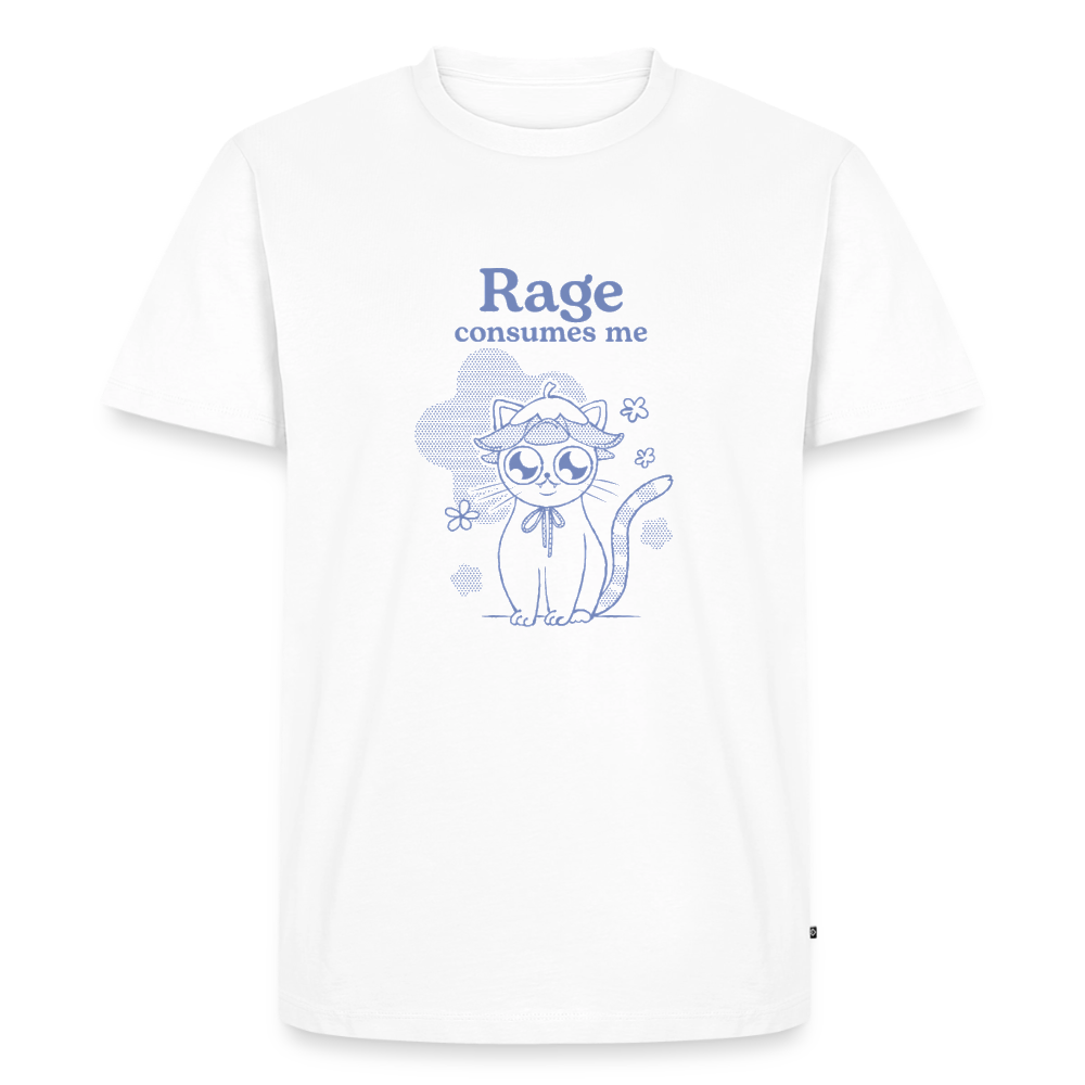 Rage Consumes Me – Katzen T-Shirt (Männer) - Weiß