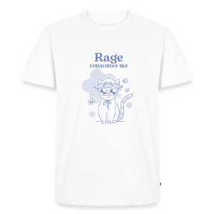 Rage Consumes Me – Katzen T-Shirt (Männer) - Weiß