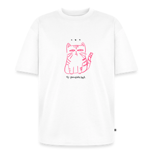 No Thoughts Left – Katzen T-Shirt (Unisex) - Weiß
