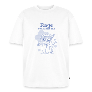 Rage Consumes Me – Katzen T-Shirt (Unisex) - Weiß