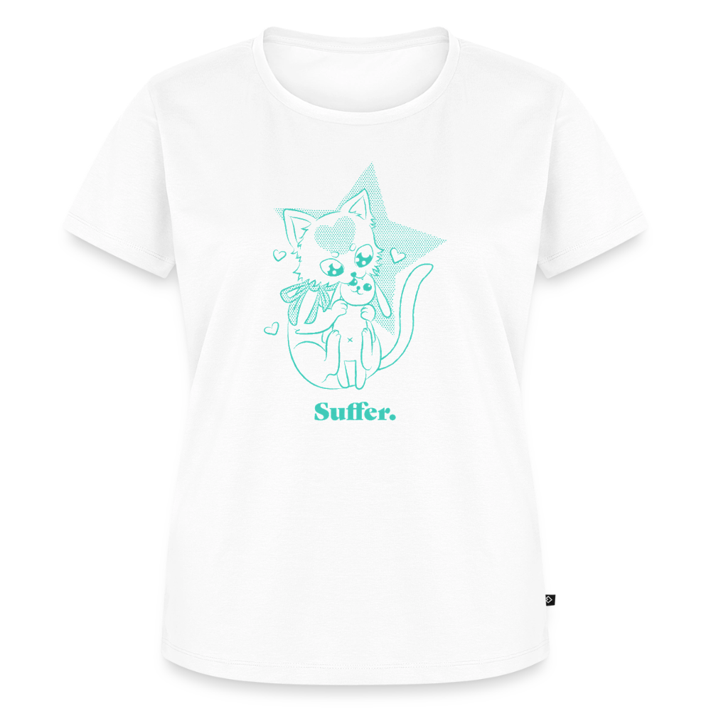 Suffer – Katzen T-Shirt (Frauen) - Weiß