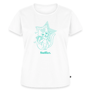 Suffer – Katzen T-Shirt (Frauen) - Weiß