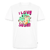 I LOVE SUSHI – Katzen T-Shirt (Männer) - Weiß