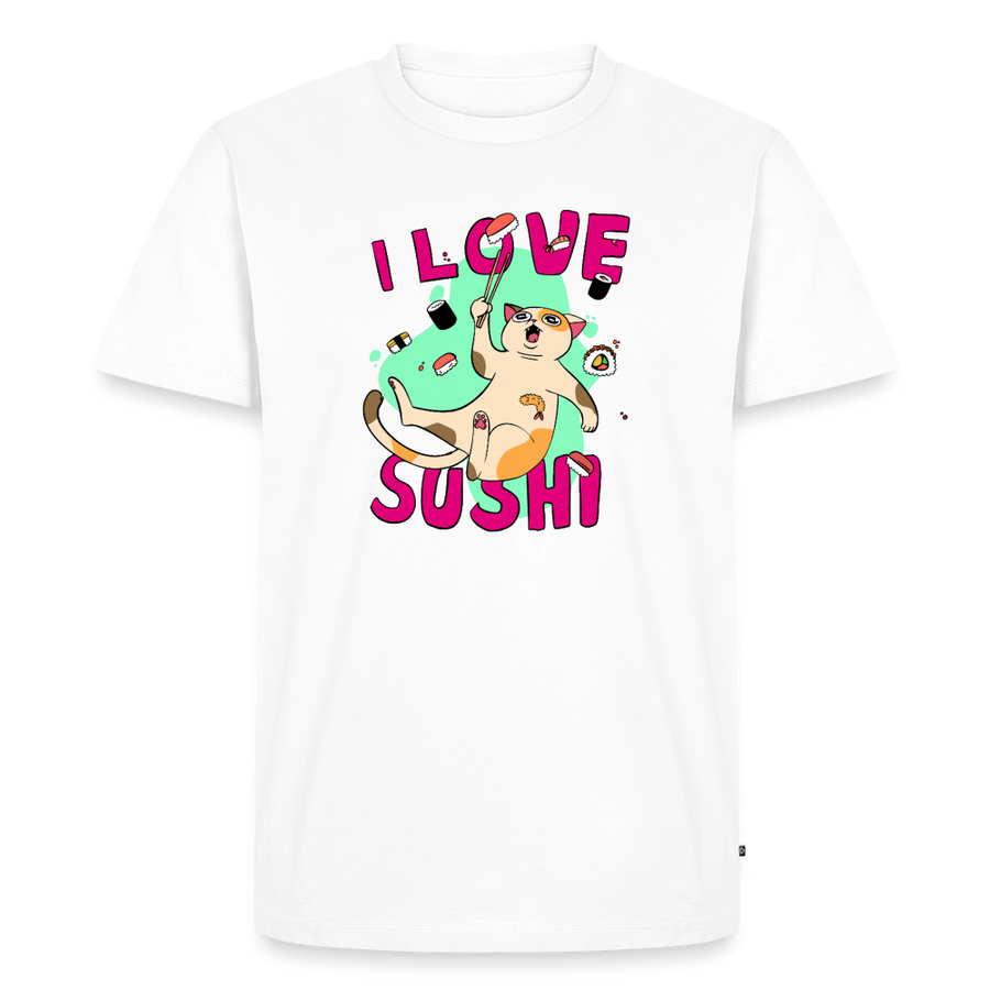 I LOVE SUSHI – Katzen T-Shirt (Männer)