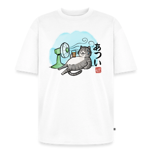 Atsui! – Katzen T-Shirt (Unisex) - Weiß