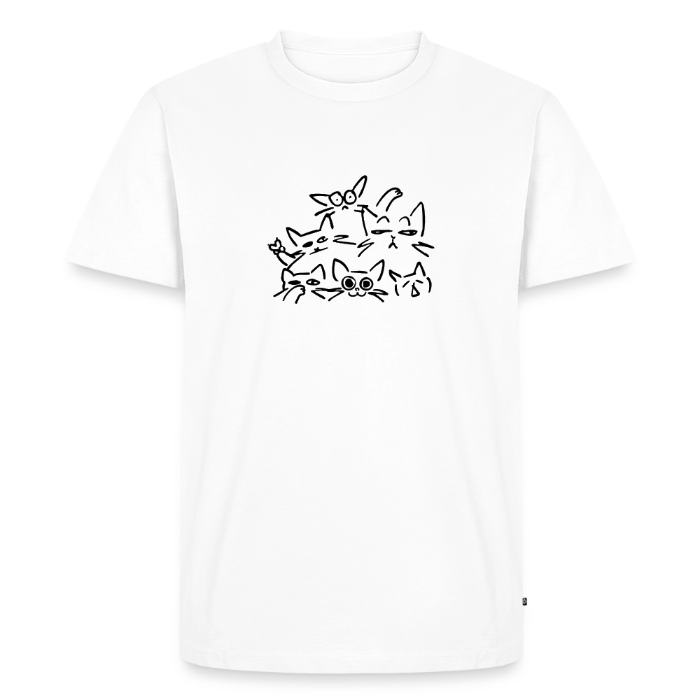 Cat Squad – Katzen T-Shirt (Männer) - Weiß