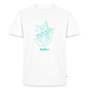 Suffer – Katzen T-Shirt (Männer) - Weiß