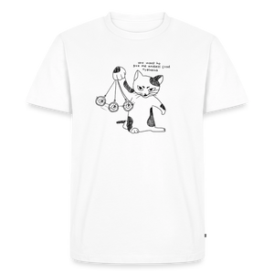 Feline Mind Games – Katzen T-Shirt (Männer) - Weiß