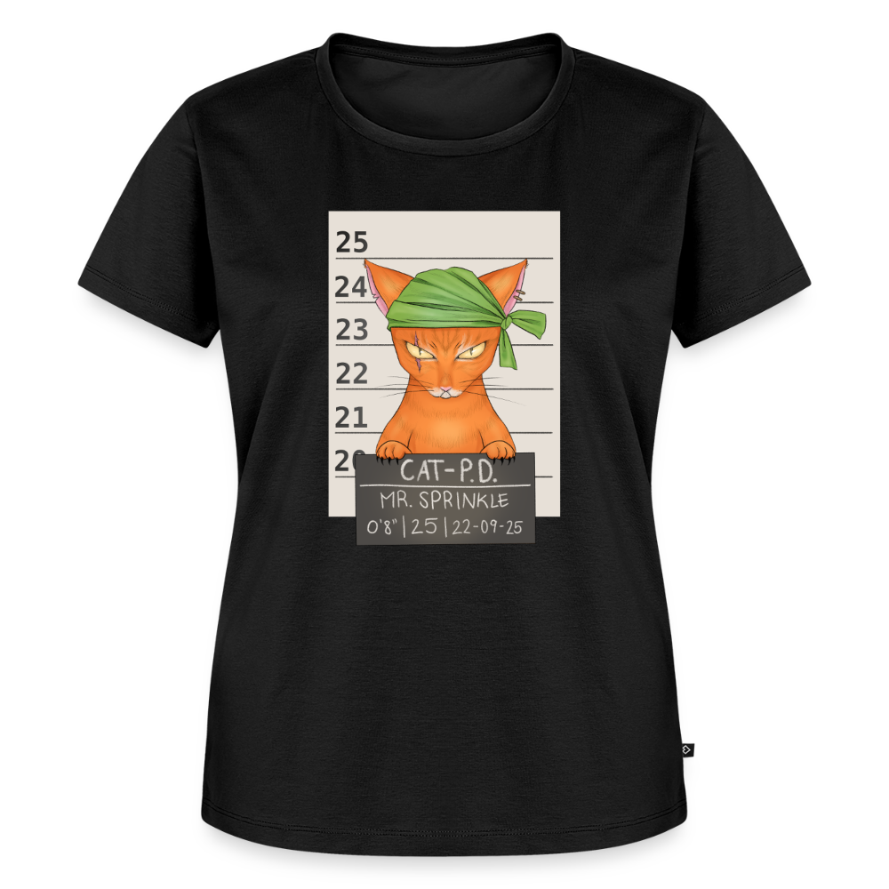 Mr. Sprinkle – Katzen T-Shirt (Frauen) - Schwarz