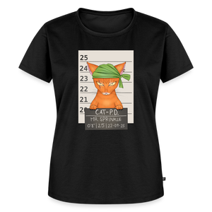 Mr. Sprinkle – Katzen T-Shirt (Frauen) - Schwarz