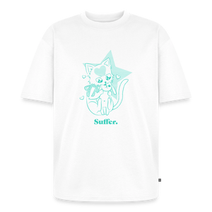 Suffer – Katzen T-Shirt (Unisex) - Weiß