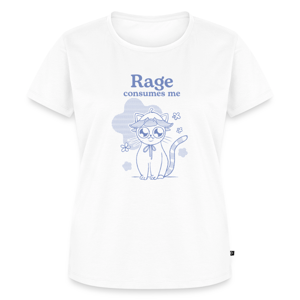 Rage Consumes Me – Katzen T-Shirt (Frauen) - Weiß
