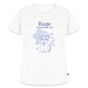 Rage Consumes Me – Katzen T-Shirt (Frauen) - Weiß