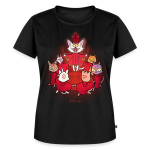Cat Cult – Katzen T-Shirt (Frauen) - Schwarz