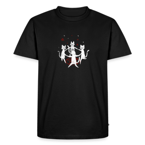 Cat Circle – Katzen T-Shirt (Männer) - Schwarz