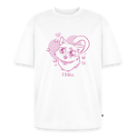 I Bite – Katzen T-Shirt (Unisex) - Weiß