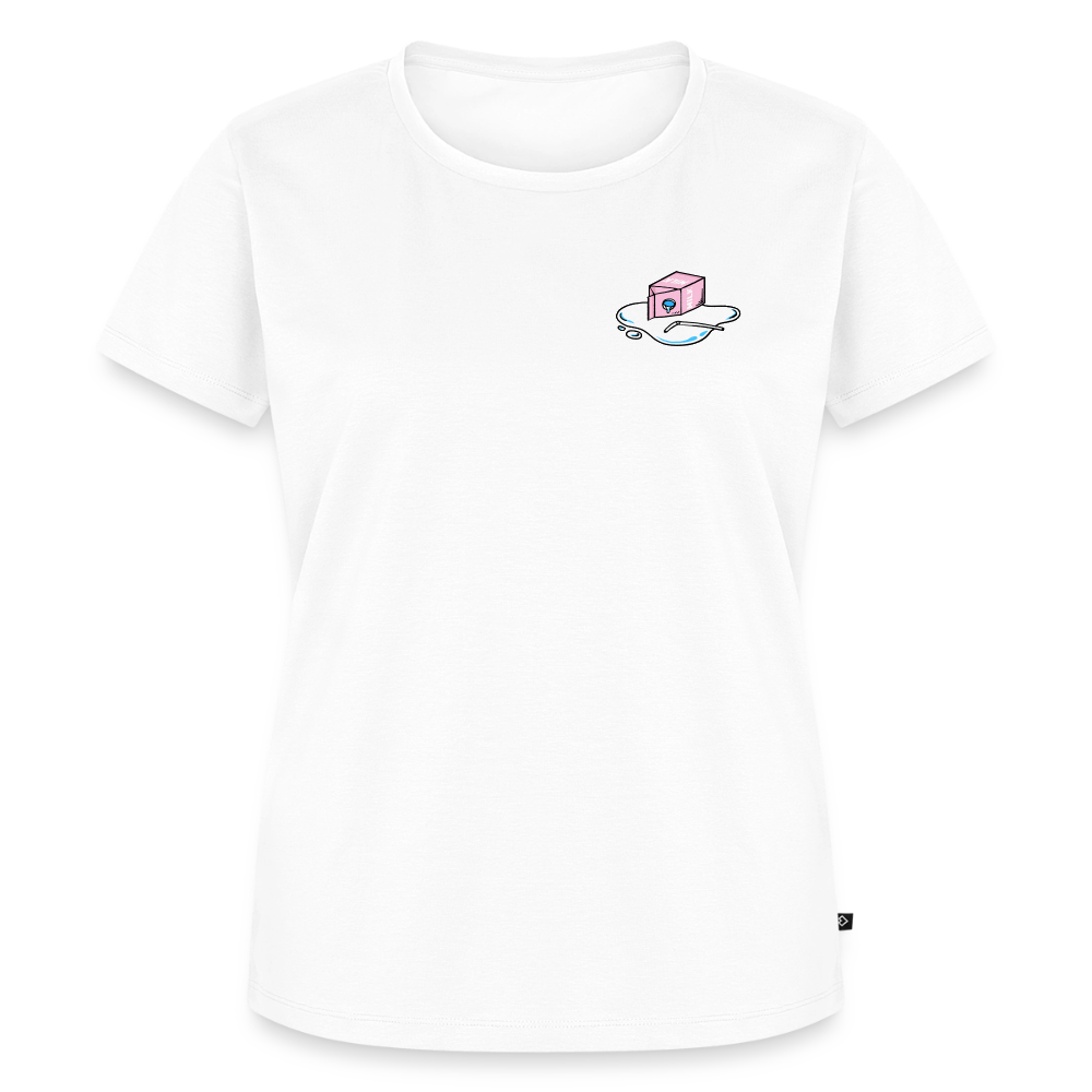 Don't cry over spilled milk – Katzen T-Shirt (Frauen) - Weiß