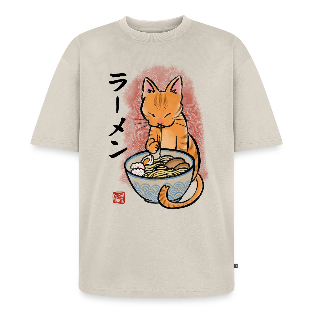 Ramen Cat – Katzen T-Shirt (Unisex) - Beige
