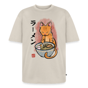Ramen Cat – Katzen T-Shirt (Unisex) - Beige