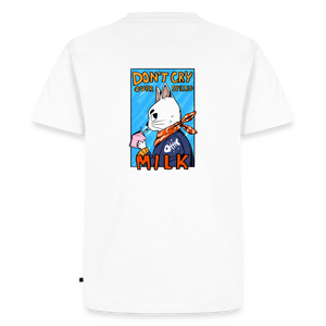 Don't cry over spilled milk – Katzen T-Shirt (Männer) - Weiß