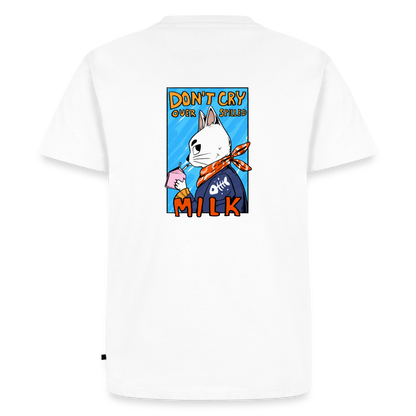Don't cry over spilled milk – Katzen T-Shirt (Männer) - Weiß