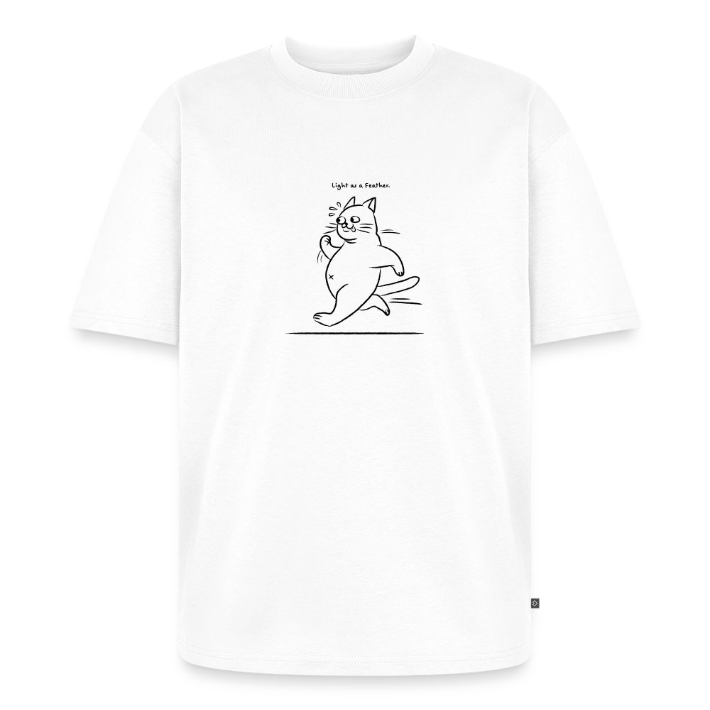 Light as a Feather – Katzen T-Shirt (Unisex) - Weiß