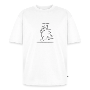 Light as a Feather – Katzen T-Shirt (Unisex) - Weiß