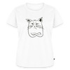 Cranky Cat – Katzen T-Shirt (Frauen) - Weiß