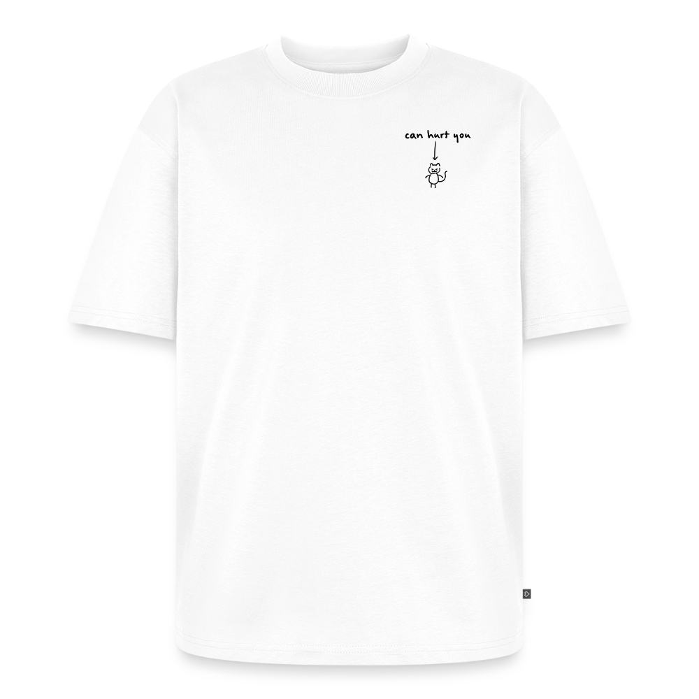 Handle With Care – Katzen T-Shirt (Unisex) - Weiß