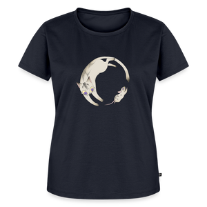 Endless Hunt – Katzen T-Shirt (Frauen) - Navy