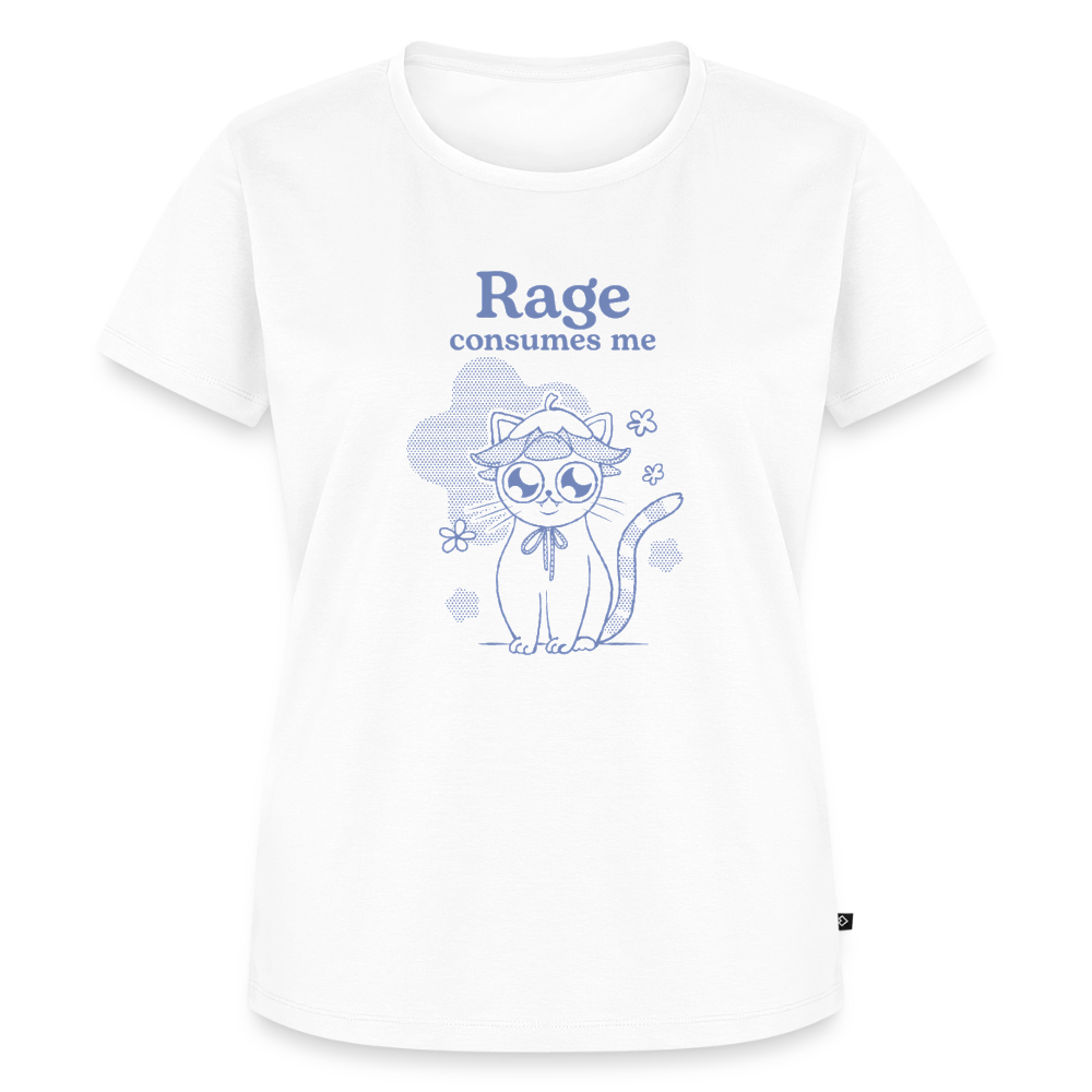 Rage Consumes Me – Katzen T-Shirt (Frauen) - Weiß