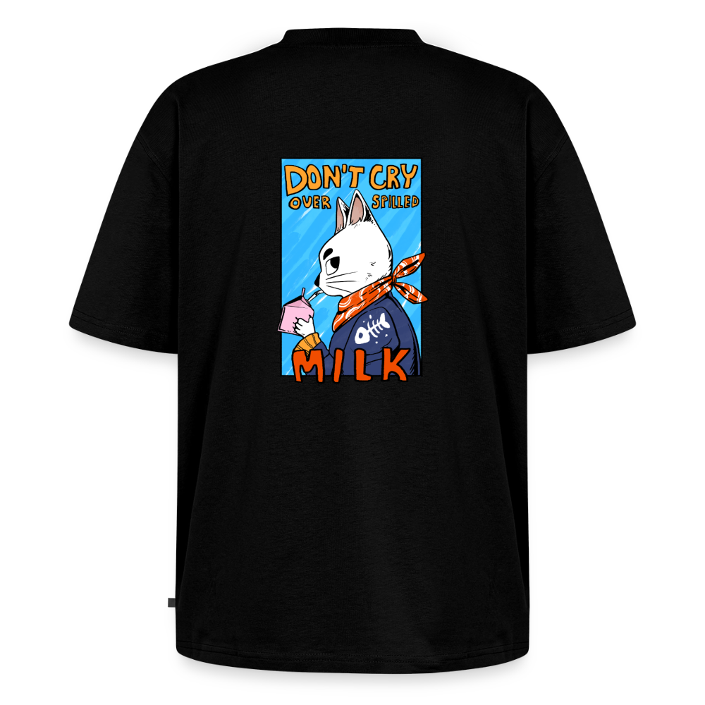 Don't cry over spilled milk – Katzen T-Shirt (Unisex) - Schwarz