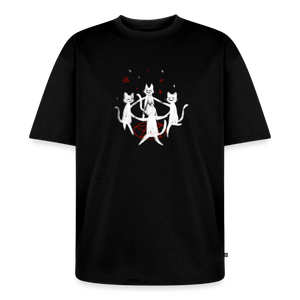 Cat Circle – Katzen T-Shirt (Unisex) - Schwarz