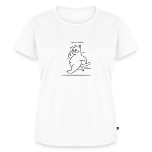 Light as a Feather – Katzen T-Shirt (Frauen) - Weiß