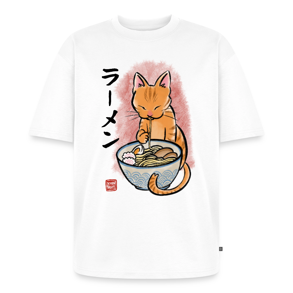 Ramen Cat – Katzen T-Shirt (Unisex) - Weiß
