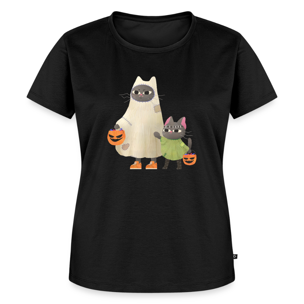 Trick or Treat – Katzen T-Shirt (Frauen) - Schwarz