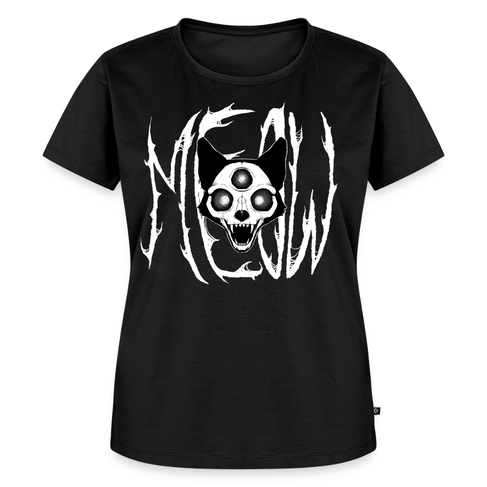 MEOW – Katzen T-Shirt (Frauen) - Schwarz
