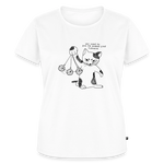 Feline Mind Games – Katzen T-Shirt (Frauen) - Weiß