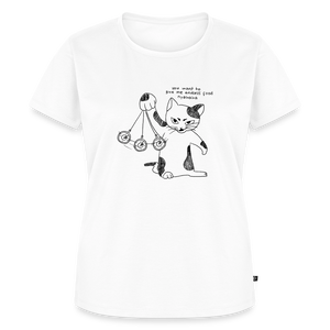 Feline Mind Games – Katzen T-Shirt (Frauen) - Weiß