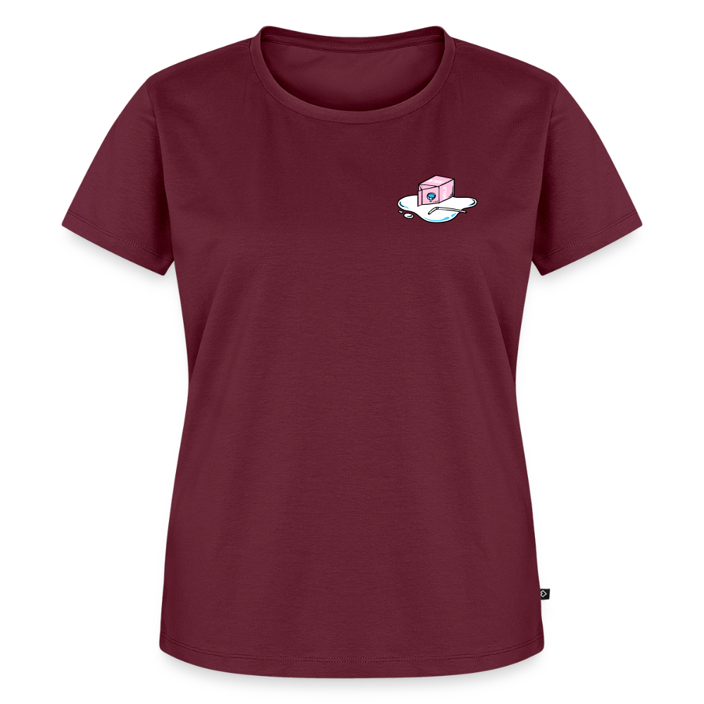 Don't cry over spilled milk – Katzen T-Shirt (Frauen) - Burgunderrot