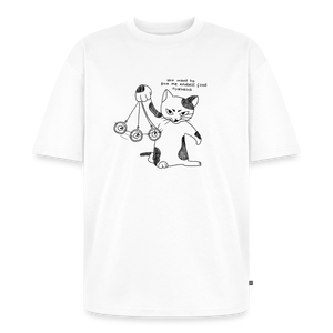 Feline Mind Games – Katzen T-Shirt (Unisex) - Weiß