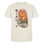 Ramen Cat – Katzen T-Shirt (Männer) - Naturweiß