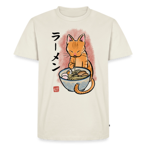 Ramen Cat – Katzen T-Shirt (Männer) - Naturweiß