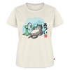 Atsui! – Katzen T-Shirt (Frauen) - Naturweiß