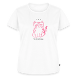 No Thoughts Left – Katzen T-Shirt (Frauen) - Weiß