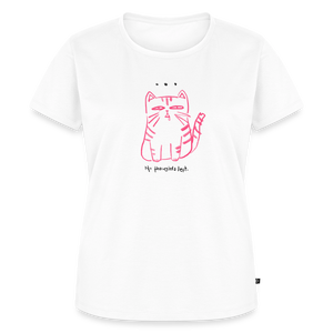 No Thoughts Left – Katzen T-Shirt (Frauen) - Weiß