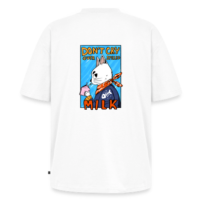 Don't cry over spilled milk – Katzen T-Shirt (Unisex) - Weiß