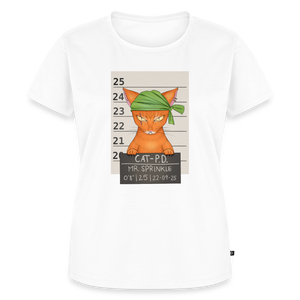 Mr. Sprinkle – Katzen T-Shirt (Frauen) - Weiß