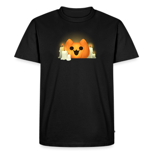 Pumpkin Cat – Katzen T-Shirt (Männer) - Schwarz